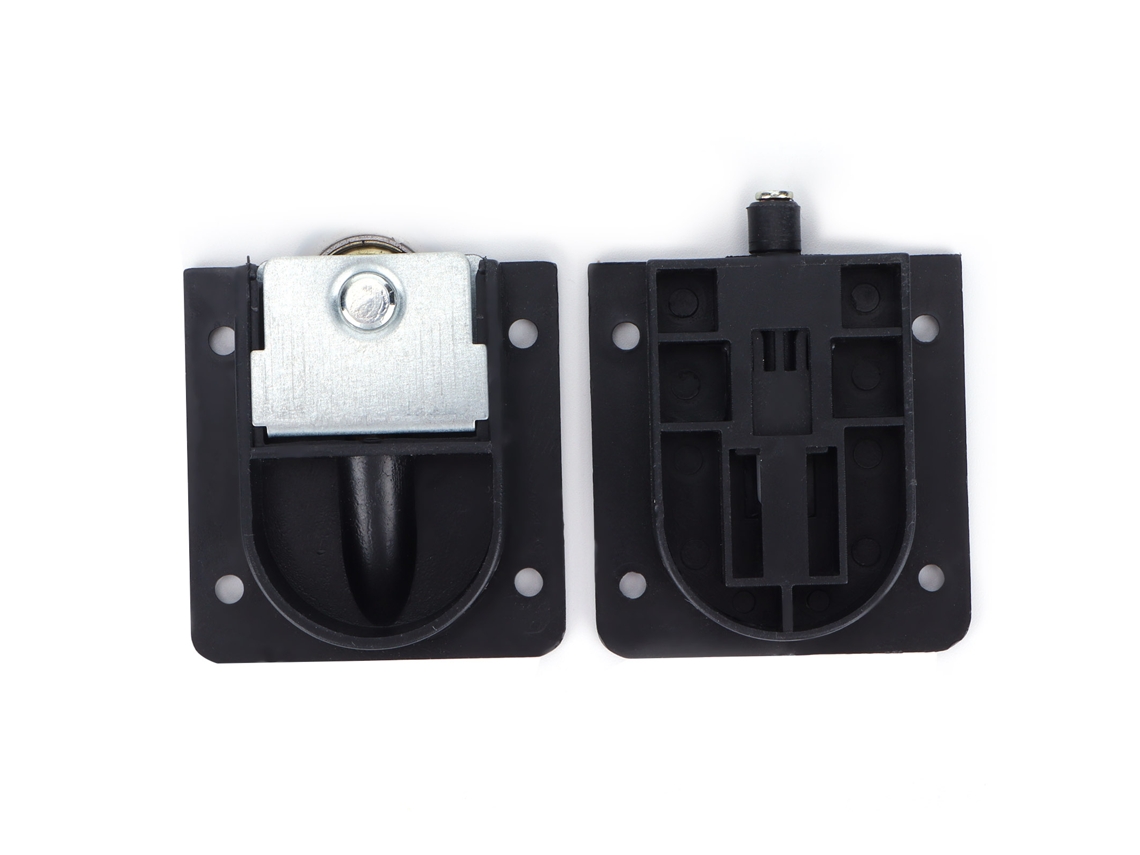 Rueda Para Puerta Corredera Con Rodamiento De Plástico Negro, Accesorio Para Herrajes De Muebles.