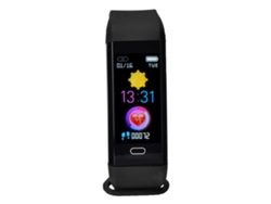 Pulsera Inteligente Monitor De Frecuencia Cardíaca Y Presión Arterial Pedómetro Deportivo Resistente Al Agua Ip67 Negro