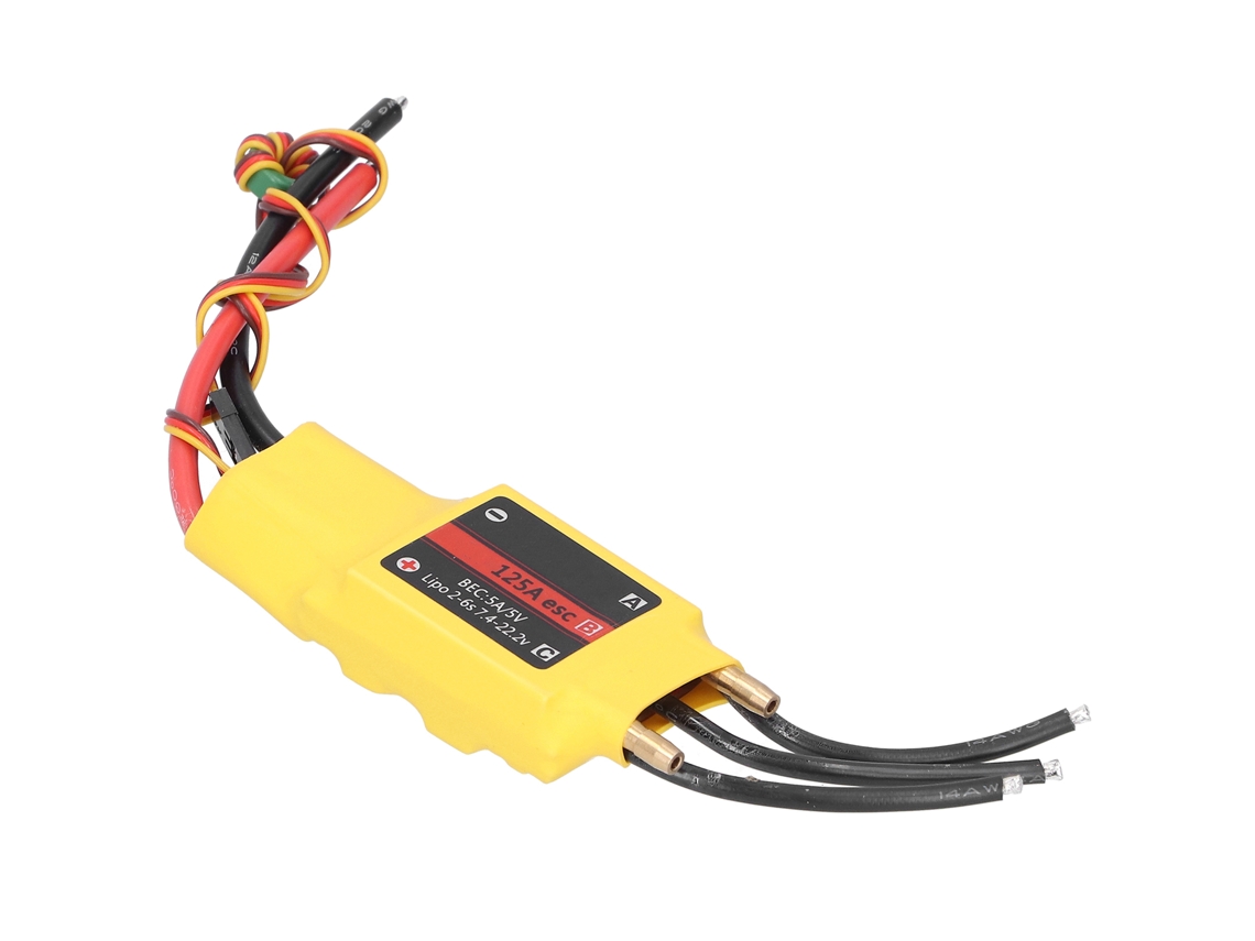 Controlador Electrónico De Velocidad (esc) Sin Escobillas De 125 A Para Barcos Y Aviones Rc Con Refrigeración Por Agua.