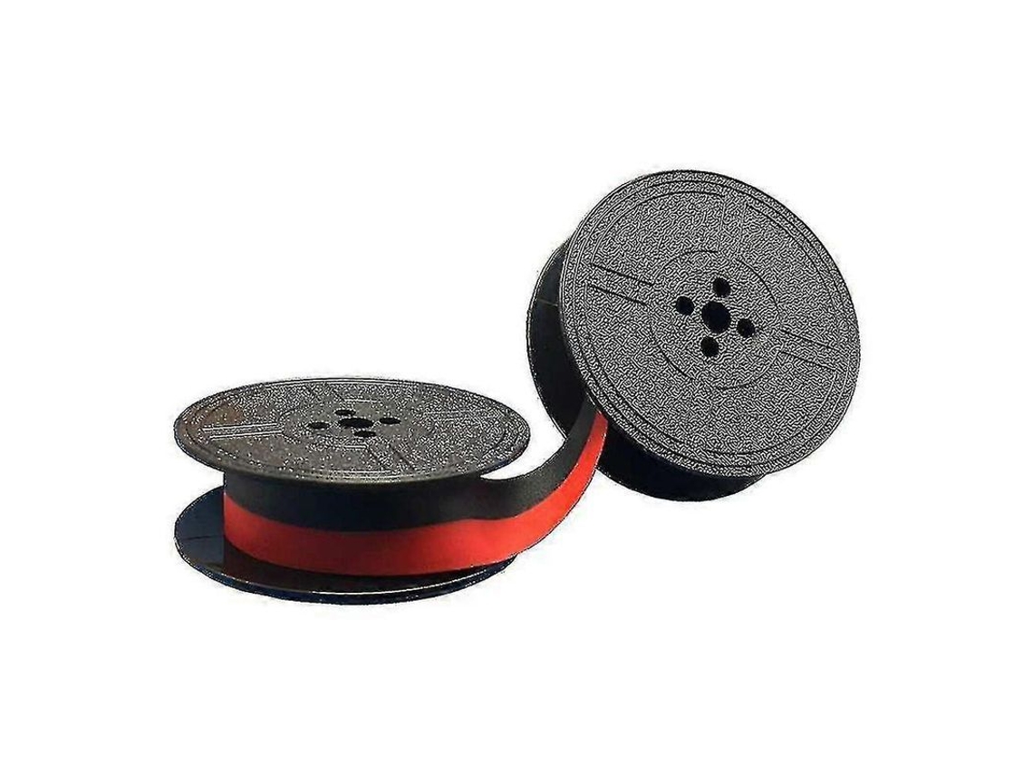 Cinta Para Máquina De Escribir Con 2 Rollos, Rojo Y Negro, Compatible Con La Mayoría De Las Máquinas, Paquete De Repuesto.