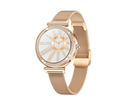 Smartwatch I109 1.27 Pulgadas Bluetooth Llamadas Monitoreo de Salud Más de 100 Modos Deportivos IP68 Resistente al Agua Rosa Oro CHRONUS