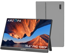 Monitor portátil Arzopa A1 LED IPS Full HD USB C 15.6" Bolsa de almacenamiento