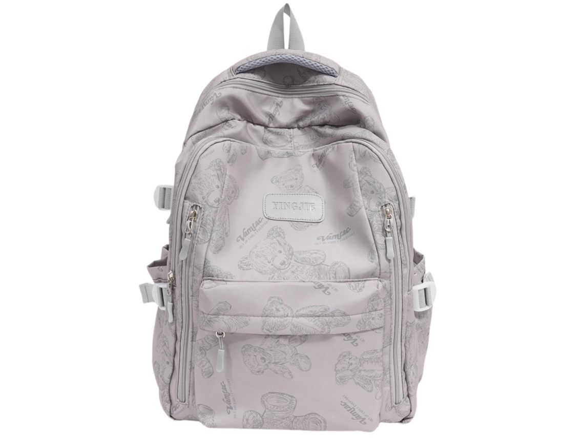 Mochila ligera y de gran capacidad, color gris - Embalaje individual.
