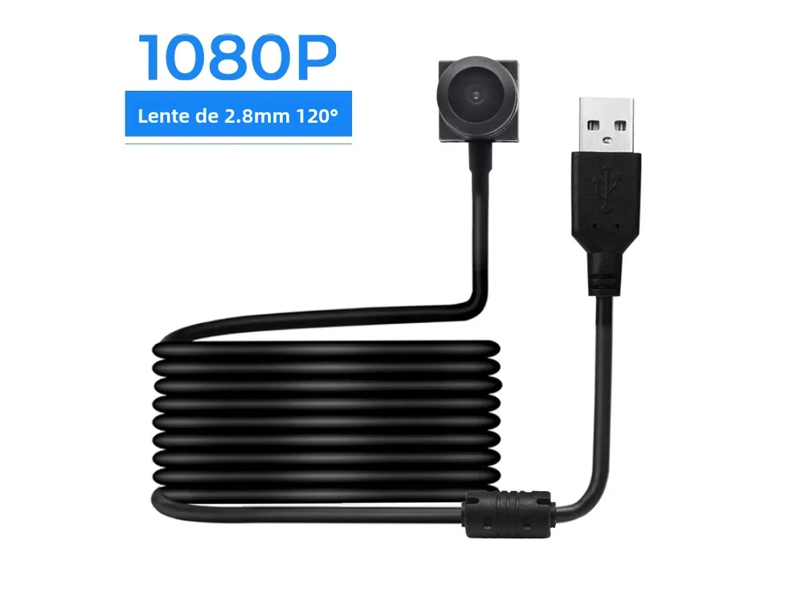 (lente De 2,8 Mm Y 1080p) Mini Cámara Web Usb De 2 Megapíxeles