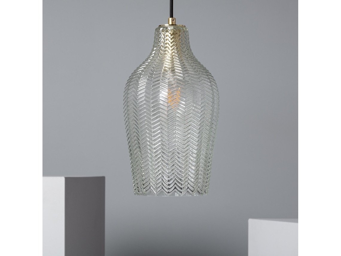 LEDKIA Lámpara Colgante Cristal Allende Transparente