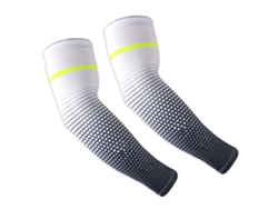 2026-manga Deportiva De Compresión De Seda De Hielo Ligera Y Transpirable Unisex Para Ciclismo Protección Solar Blanco Talla L