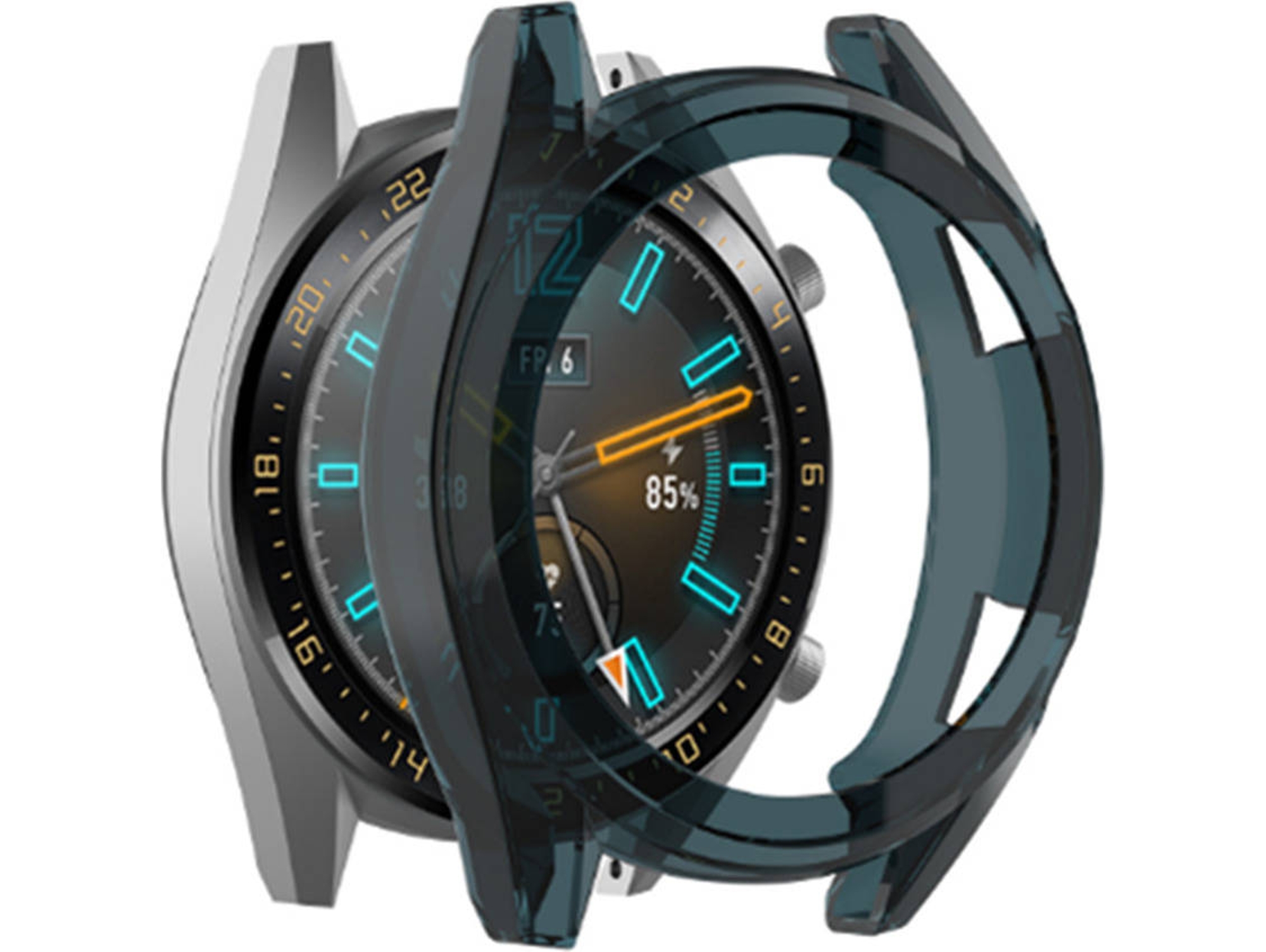 Capa Protetora Huawei Watch Gt 46 Mm Tpu Azul