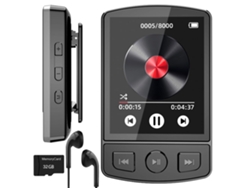 Reproductor Mp3 Con Clip De 32 Gb Con Bluetooth, 1,8 Pulgadas, Mini Mp3 Portátil Con Función De Radio Fm, Deportes