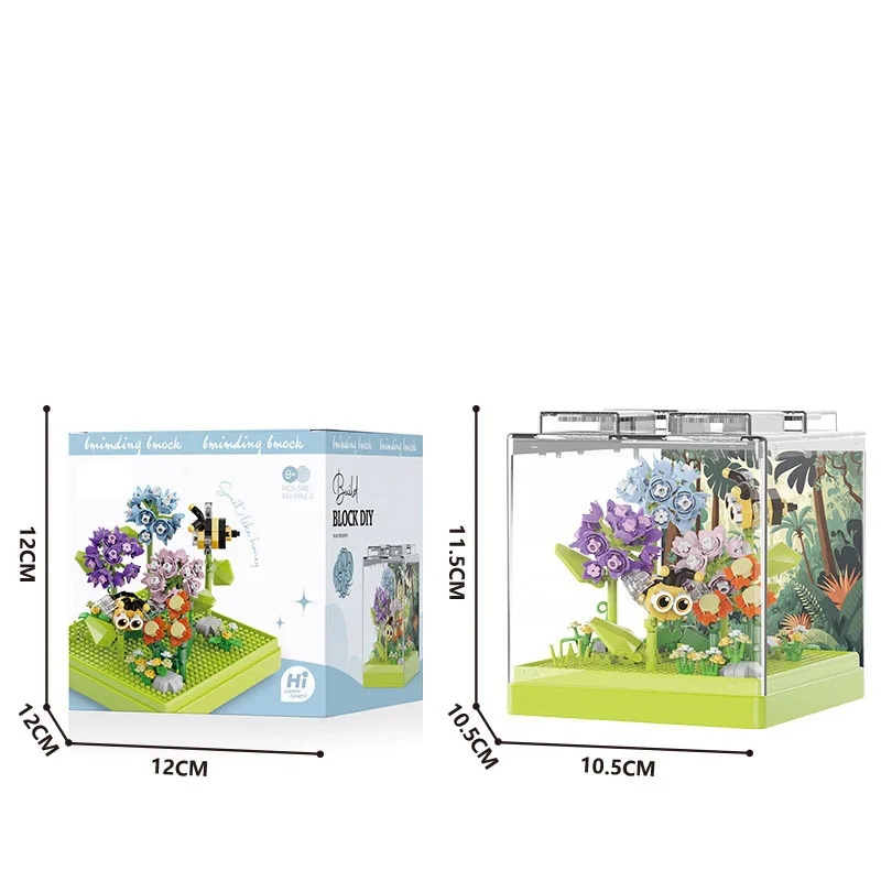 Caja De Insectos Creativa (abeja), Bloques De Construcción En Miniatura, Juguete Educativo Para Niños Y Regalos.