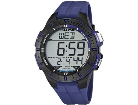 Reloj Digital CALYPSO Hombre (Goma - Azul)