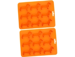 Bandeja para cubitos de hielo para perros (2 piezas), silicona duradera con aberturas fáciles de quitar, Vayotoy
