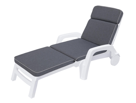 Cojín para tumbona de jardín o playa, cojín para muebles de jardín - 191x57x5 cm - Marítimo SALES CORE