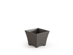 Maceta rattan 15x15x13 topo