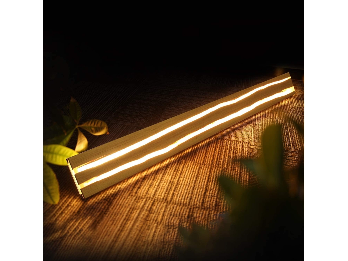 Zmh Aplique De Pared Led Moderno 16w 100cm Luz Blanca Cálida De 3000 K Ideal Para Salón Pasillo O Dormitorio