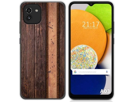 Carcasa para Samsung Galaxy A03 TUMUNDOSMARTPHONE Dibujos Madera 05 Multicolor