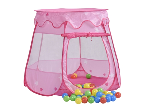Carpa Infantil MOBICLINIC Pelotas Incluidas Fantasía Plegable Piscina De Bolas Carpa Infantil De Tela Interior O Exterior Rosa