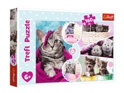 Rompecabezas de 160 piezas. Gatos adorables Trefl 15371