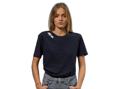 Camiseta Unisex LES PETITS BASICS Ecológico Déjà Vu Algodón Orgánico Azul (L)