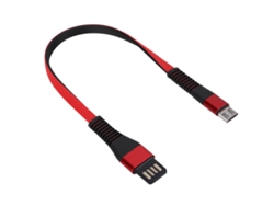 Cable De Datos Usb De 1m Con Enchufe Ciego Doble Para Ordenador Y Teléfono, Rojo Y Negro