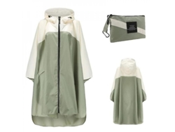 2026-impermeable Portátil Para Adultos, Poncho Reutilizable Con Capucha Y Mangas Ligero Lna Verde Beige