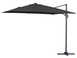 Parasol HABITAT ET JARDIN Sun 3 (Negro - Aluminio y Poliéster - 3x3 m)
