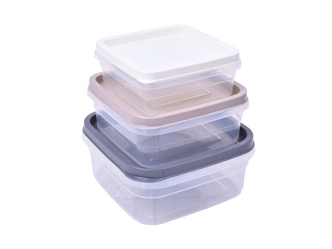 Juego de 3 recipientes para almacenar alimentos