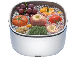Lavadora Ultrasónica De Frutas Y Verduras: Silenciosa Y Con Asa Para Limpiar Carnes Y Verduras.