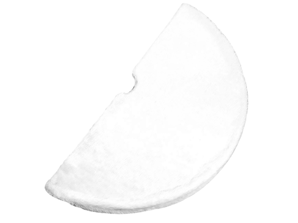 Falda Blanca Para Árbol De Navidad De 140 Cm, Base De Felpa Para Decoración De Fiestas, Reuniones Familiares Y Navideñas.