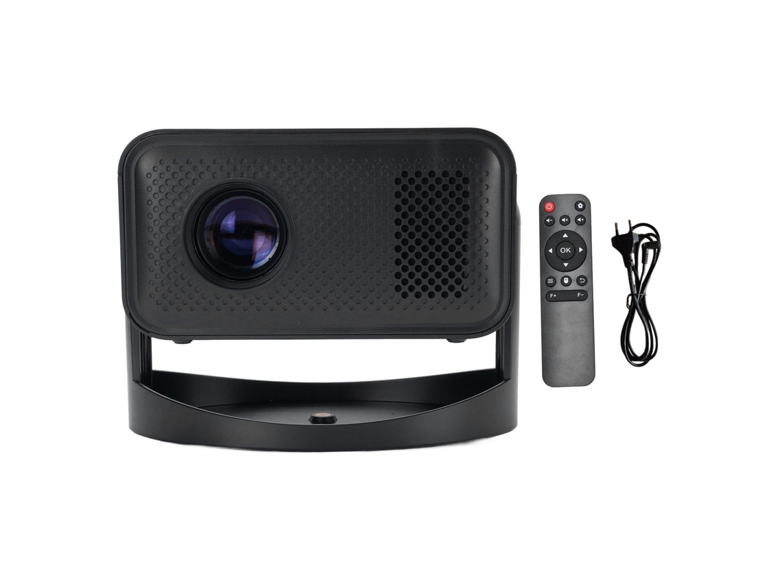 Baoj-2026projetor Portátil Android 11.0 1gb+8gb 2.4g/5g Bluetooth 5.3 Projeção Sem Fio Para Filmes Residenciais Plugue Eu