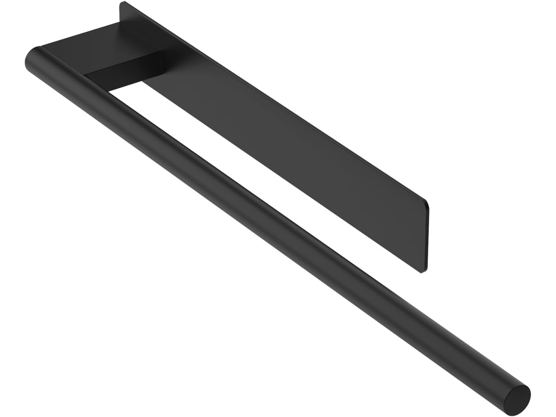 Toalheiro Autoadesivo de Aço Inoxidável 304 de 39 Cm, Sem Necessidade de Furar, para Banheiro/cozinha, Cor Preto. ZYBLSSBB