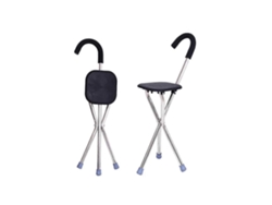 Bastones plegables con asiento para caminar, adecuados para personas con dificultades para caminar.