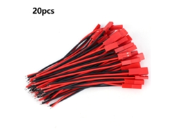 Conectores JST 2P macho Hembra, 20 pares, Cavo 22AWG para baterías Lipo de juguetes RC