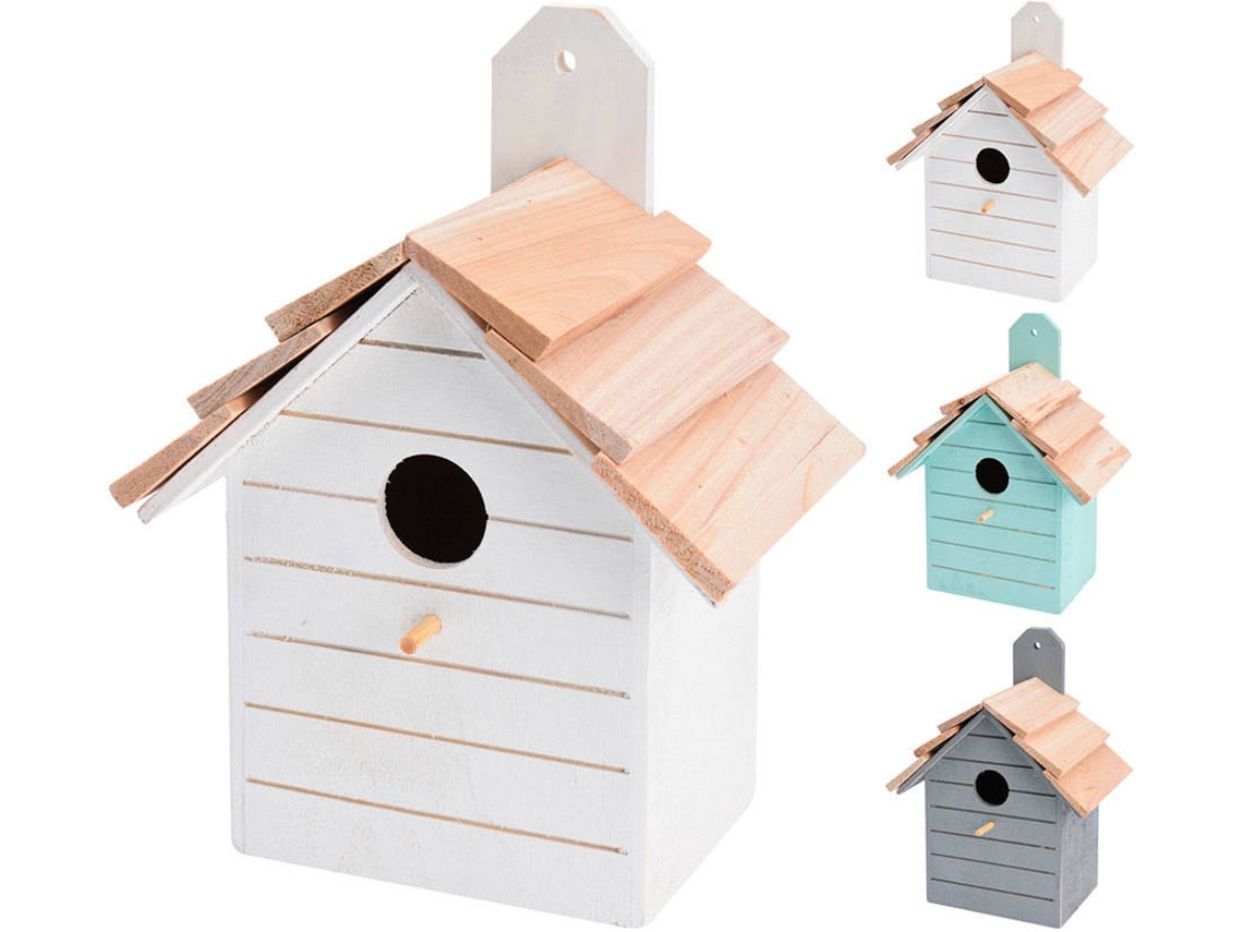Comedero para Pájaros en Forma de Casa Verde EDM (20x14x18 cm)