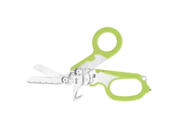 Tijeras plegables de acero inoxidable con escala transparente para acampar y uso al aire libre