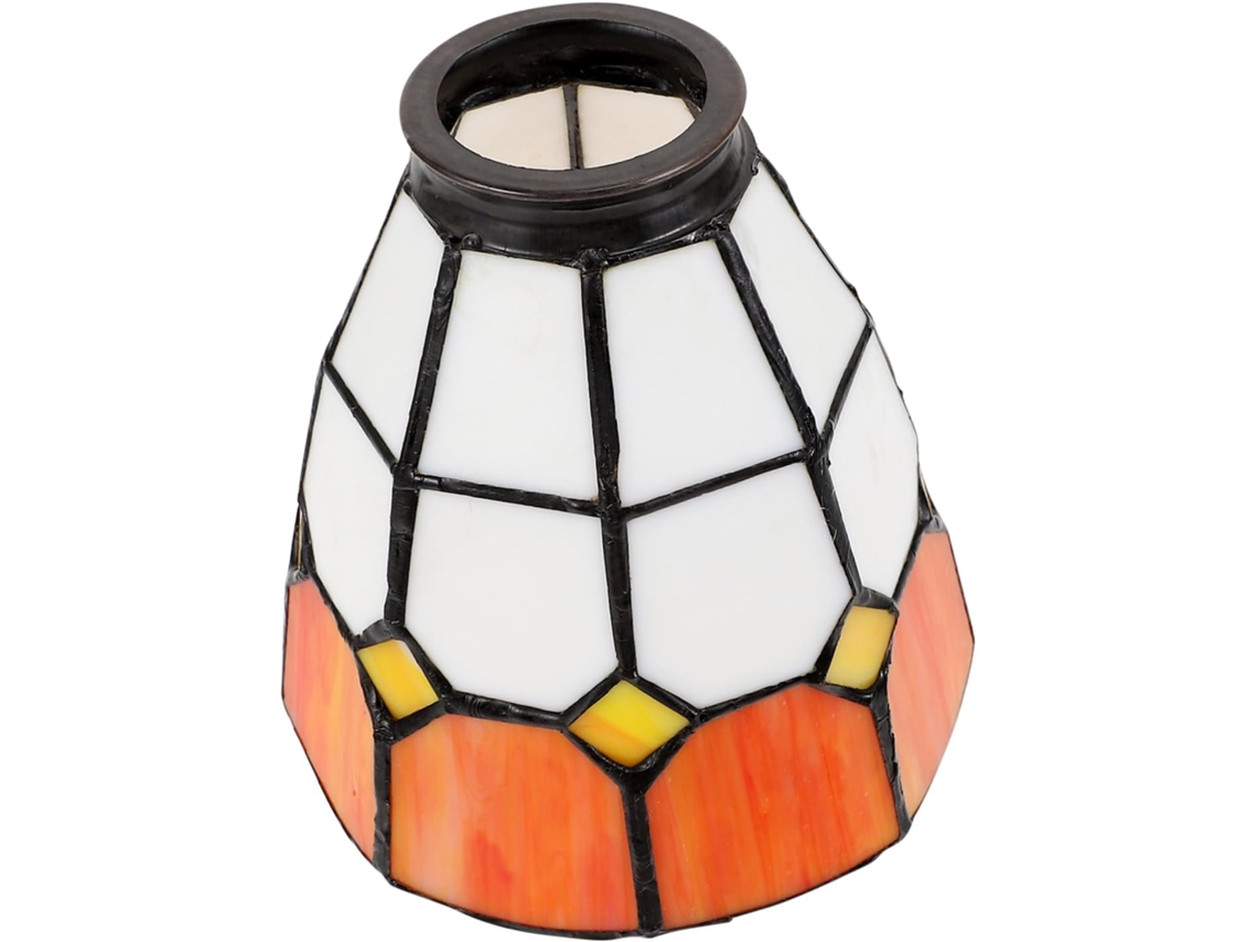 Lámpara Decorativa De Cristal Naranja, Compatible Con E27, Fácil De Instalar, Para Colgar En La Pared.