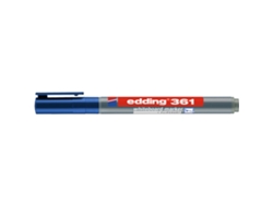 Marcador Para Pizarra EDDING 361 Tinta de punta de 1 mm (Azul)