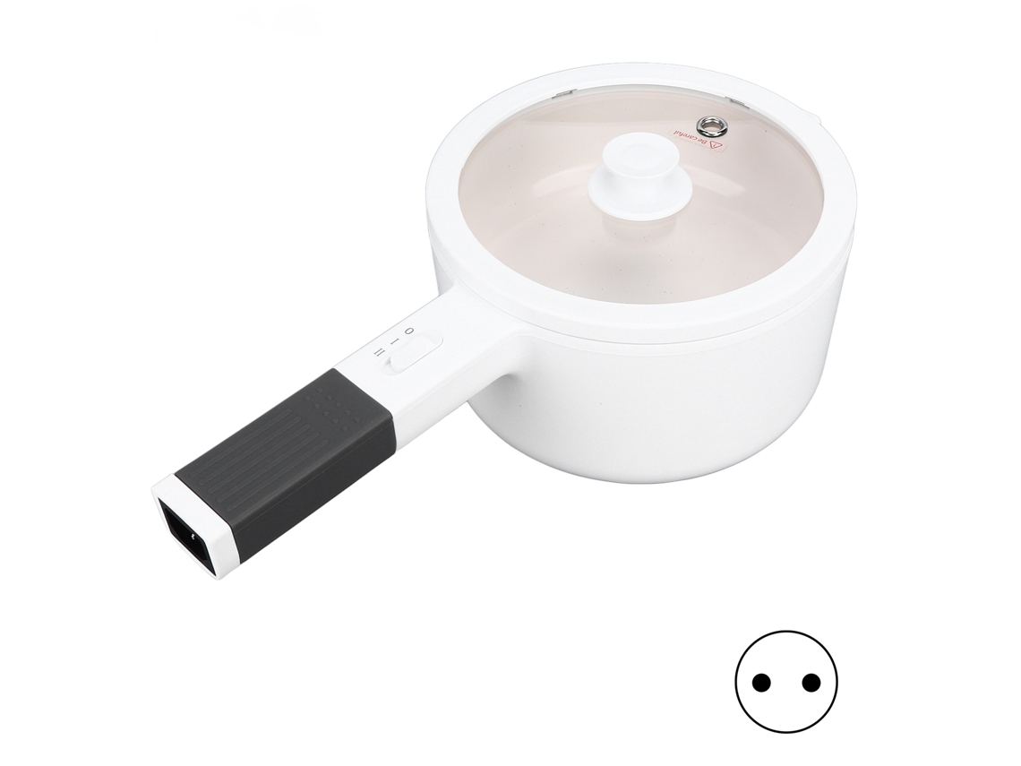 Olla eléctrica multifuncional de 1,6 l con control de temperatura y 700 W para fondue de fideos en dormitorios y hogares.