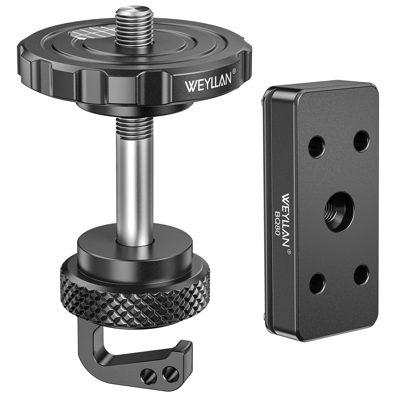 Adaptador de trípode BA5 BQ80, kit de placa Arca para Bog Deathgrip, convertidor de 3/8'', gancho de gravedad, antideslizante, placa de liberación rápida