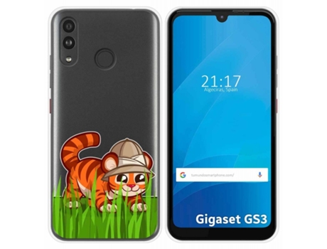 Carcasa Gigaset GS3 TUMUNDOSMARTPHONE Dibujos Transparente Multicolor