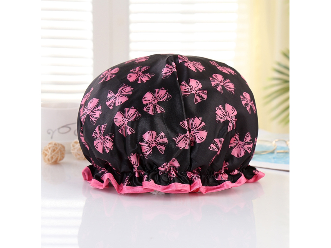 Gorro De Ducha Grueso Impermeable De Doble Capa, Cubrecabellos, Gorro De Satén, Accesorios*
