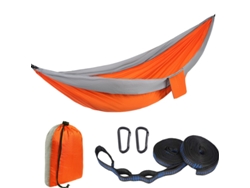 Hamaca sencilla Eifson con asas, 51 asas, 300 x 200 cm (naranja)