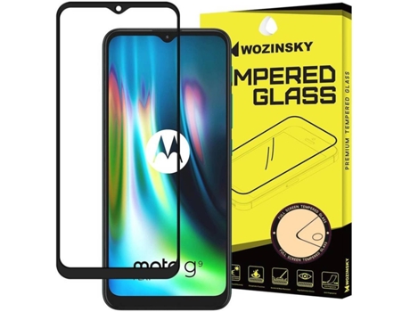 Protector Cristal Templado Motorola Moto G9 Play Full Cover Negro