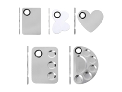 Paleta de pintura, espátula y juego de varillas para mezclar de acero inoxidable para suministros de decoración de uñas Sc Hengrongshen