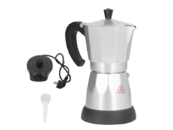 Cafetera de aluminio con filtro eléctrico 480w 300ml