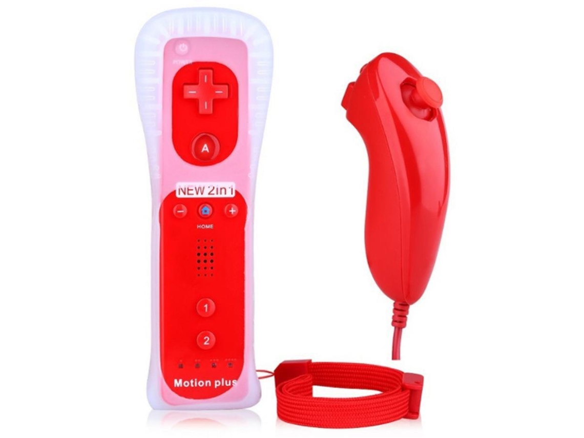 Mando De Juego, Con Acelerador Integrado, Compatible Con Wii Y Wii U (rojo) Cuich