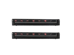Iluminación LED para cobertizos, 8 x 12 W RGBW, modos de control versátiles, 2 unidades, enchufe UE OEM