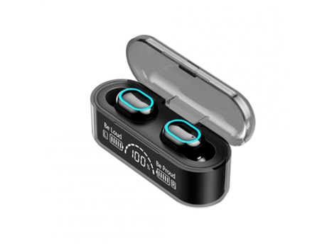 Auriculares Bluetooth True Wireless G35 Mini Dual con pantalla digital con estuche de carga negro