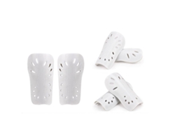 Espinilleras De Fútbol Cómodas, Transpirables Y Antideslizantes Para Niños Y Adultos - Color Blanco.