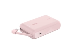 Bateria Externa 10k Con Cable Rosa