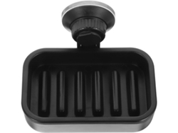 Negro Ducha Jabonera De Plástico Con Ventosa,